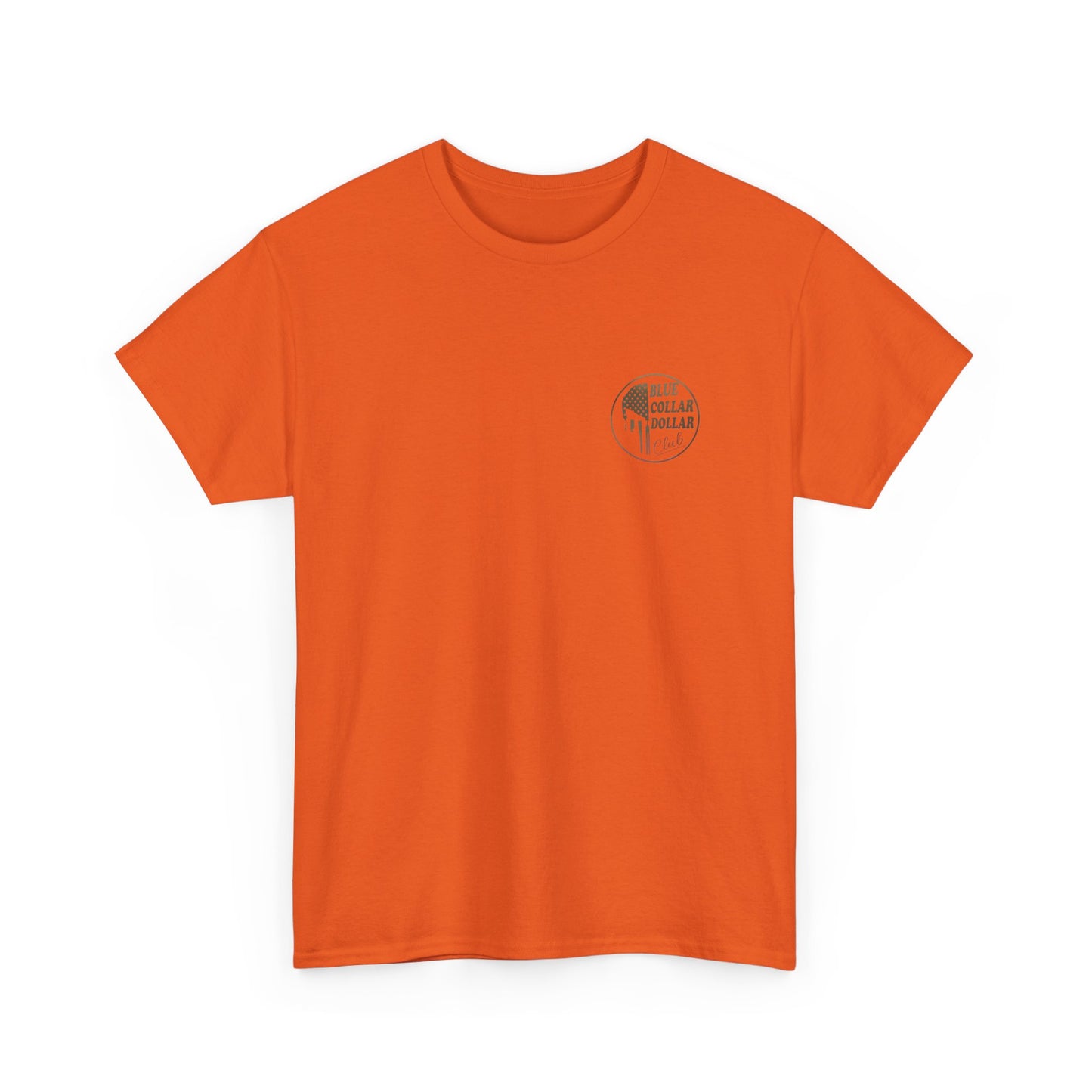 Unisex Heavy Cotton Tee - Blue Collar Dollar Club, Casual Wear, Gift for Tradespeople, Independence Day, Workwear Style