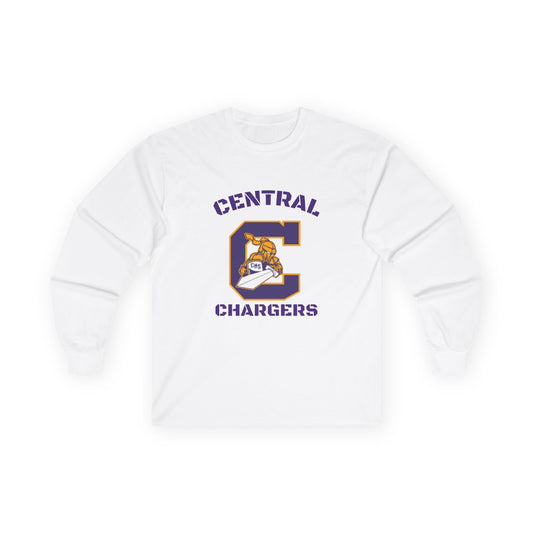 Central Chargers Long Sleeve Tee, Unisex Tee, School Spirit Shirt, Team Apparel, Sporty Gift, College Wear