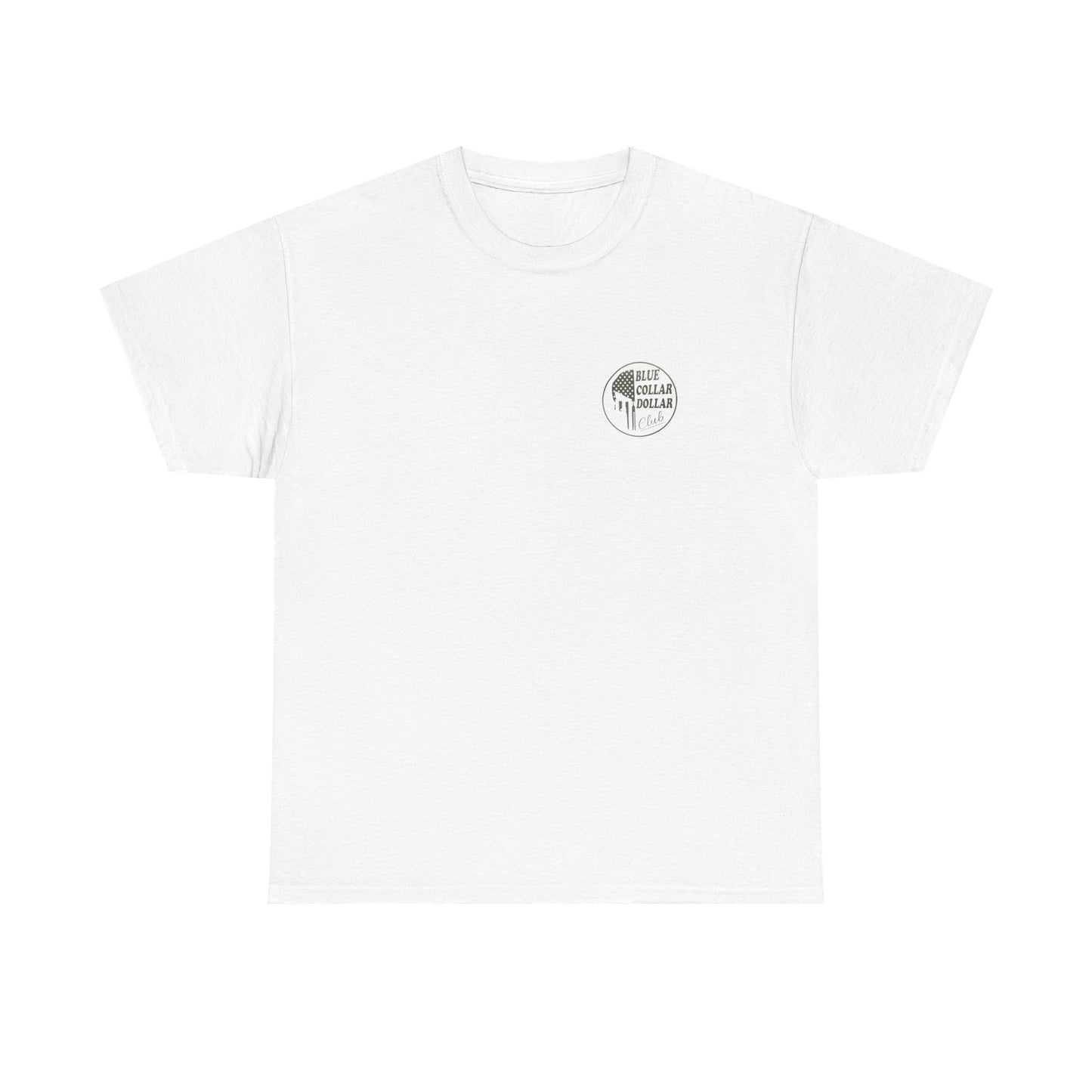 Unisex Heavy Cotton Tee - Blue Collar Dollar Club, Casual Wear, Gift for Tradespeople, Independence Day, Workwear Style