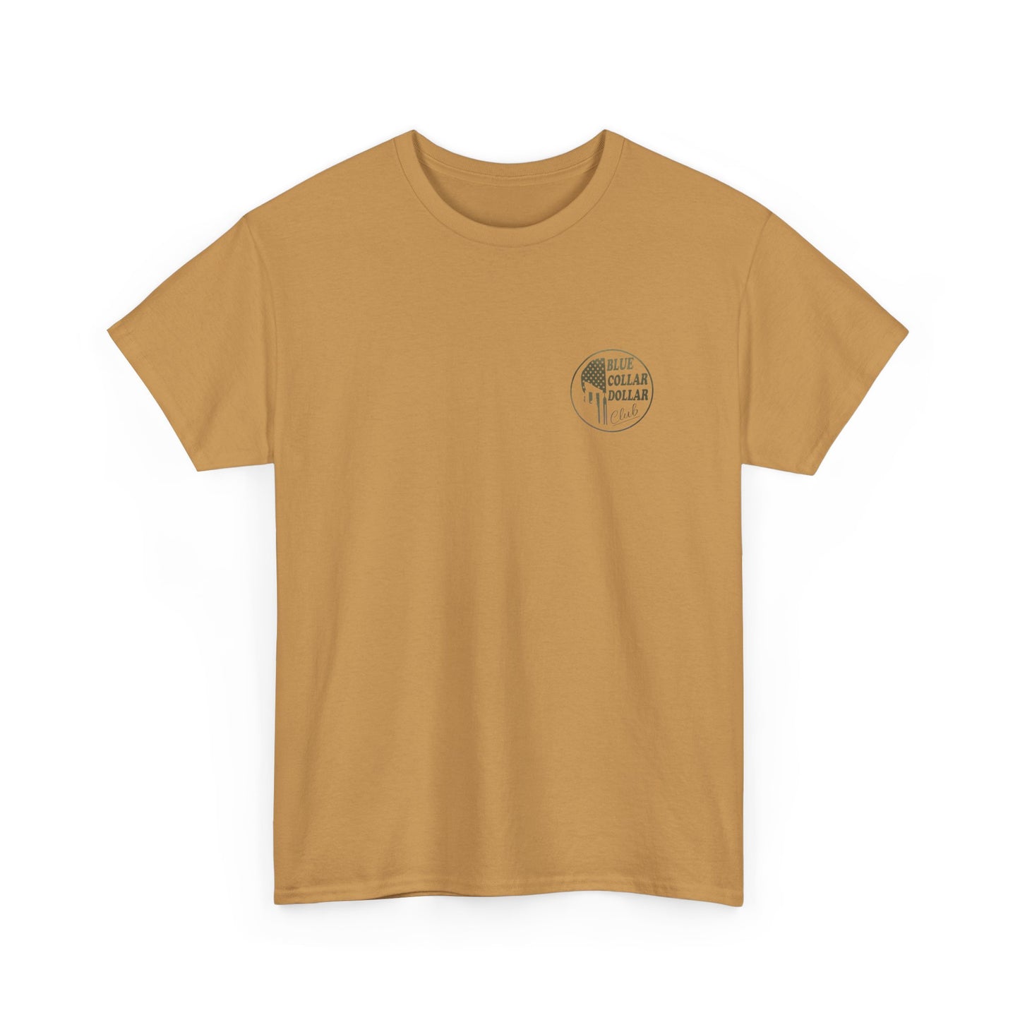 Unisex Heavy Cotton Tee - Blue Collar Dollar Club, Casual Wear, Gift for Tradespeople, Independence Day, Workwear Style