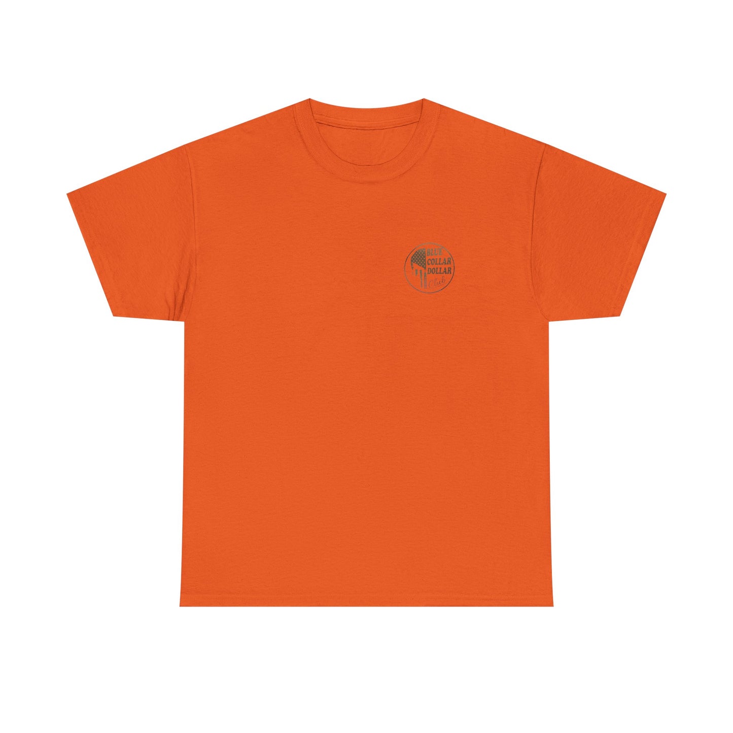 Unisex Heavy Cotton Tee - Blue Collar Dollar Club, Casual Wear, Gift for Tradespeople, Independence Day, Workwear Style