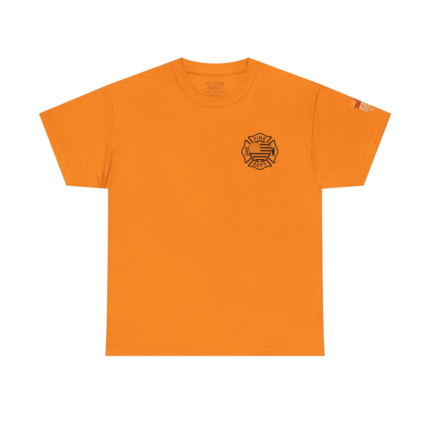 Firefighter Family Tribute Tee, Unisex Heavy Cotton Tee, Gift for Hero, Personalized Shirt, Firefighter Support, Family Bonding