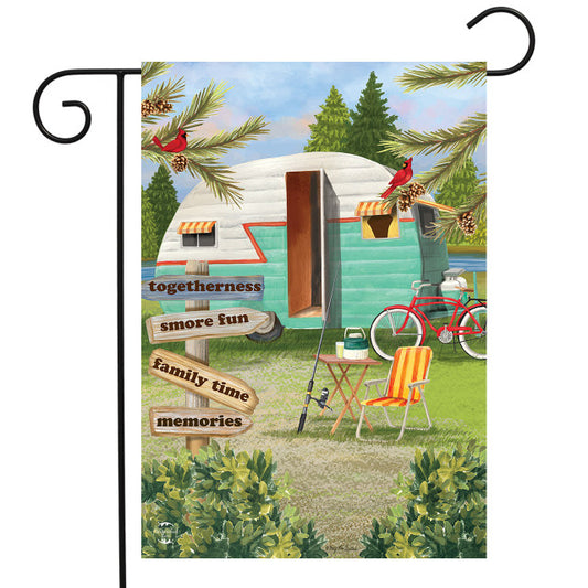 Briarwood Lane Woodsy Camper Garden Flag