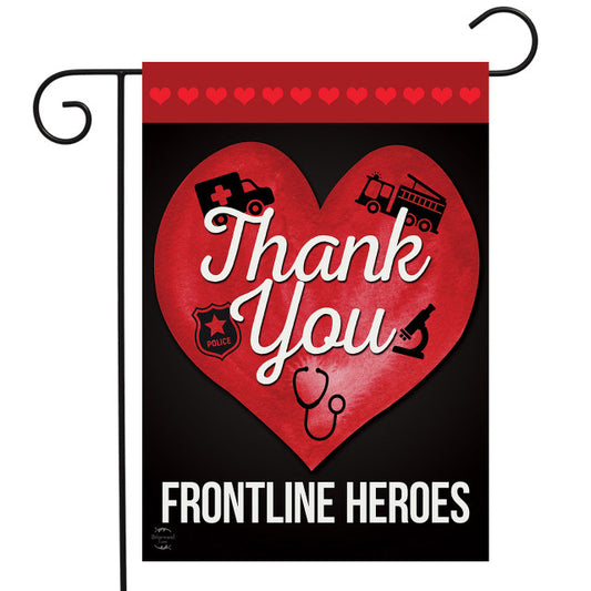Briarwood Lane Frontline Heroes Salute Garden Flag
