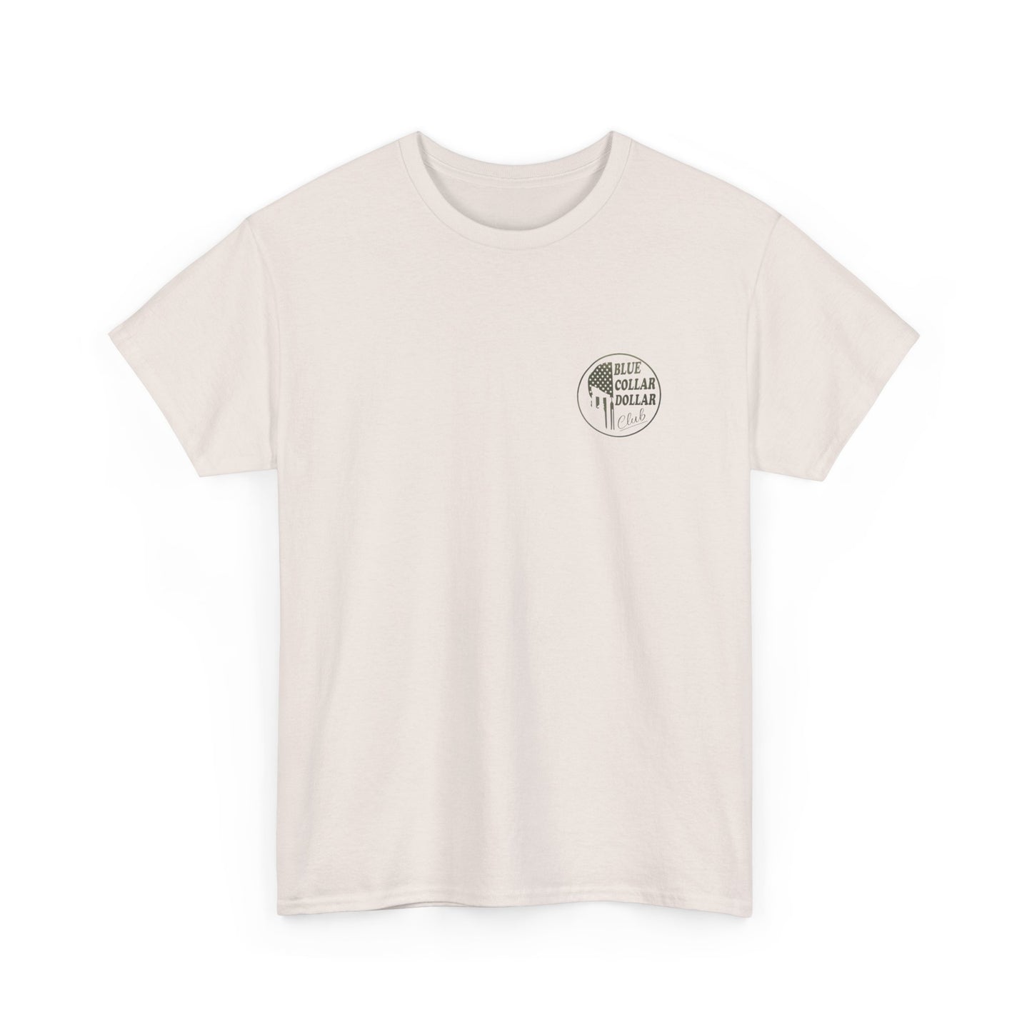 Unisex Heavy Cotton Tee - Blue Collar Dollar Club, Casual Wear, Gift for Tradespeople, Independence Day, Workwear Style