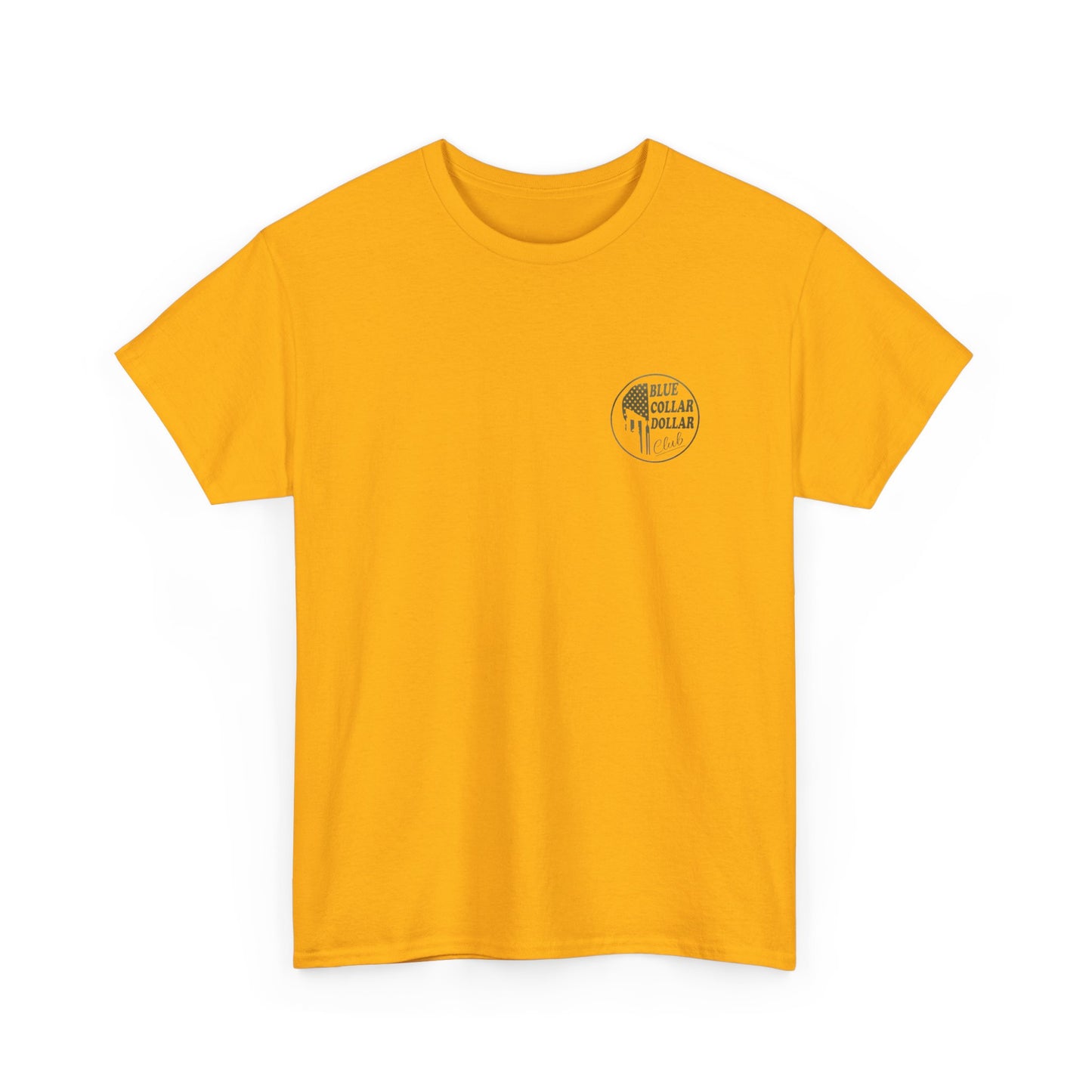 Unisex Heavy Cotton Tee - Blue Collar Dollar Club, Casual Wear, Gift for Tradespeople, Independence Day, Workwear Style