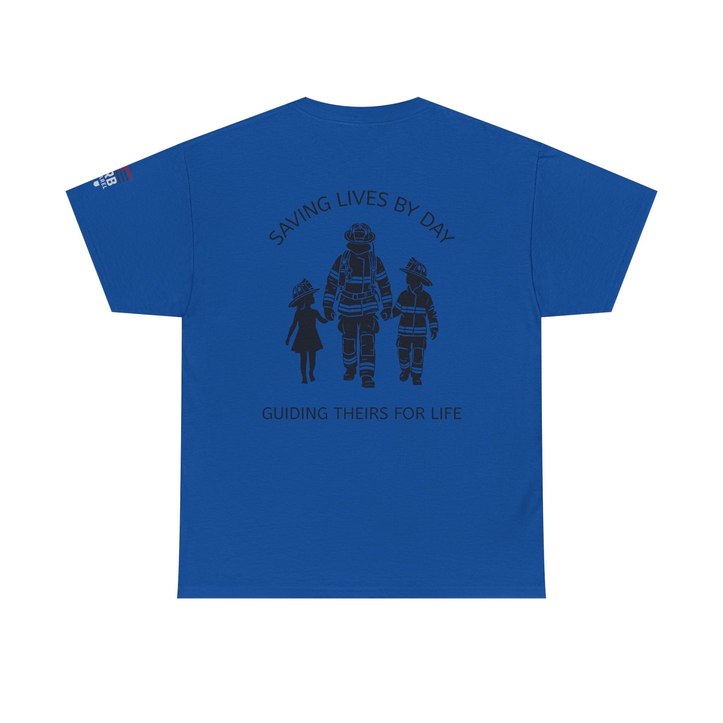 Firefighter Family Tribute Tee, Unisex Heavy Cotton Tee, Gift for Hero, Personalized Shirt, Firefighter Support, Family Bonding