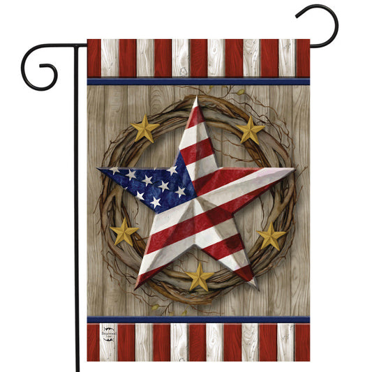 Briarwood Lane American Barn Star Garden Flag