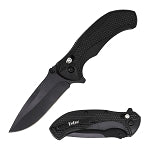 4.75" Closed Black Spring Assisted Axis Lock Folding Knife
