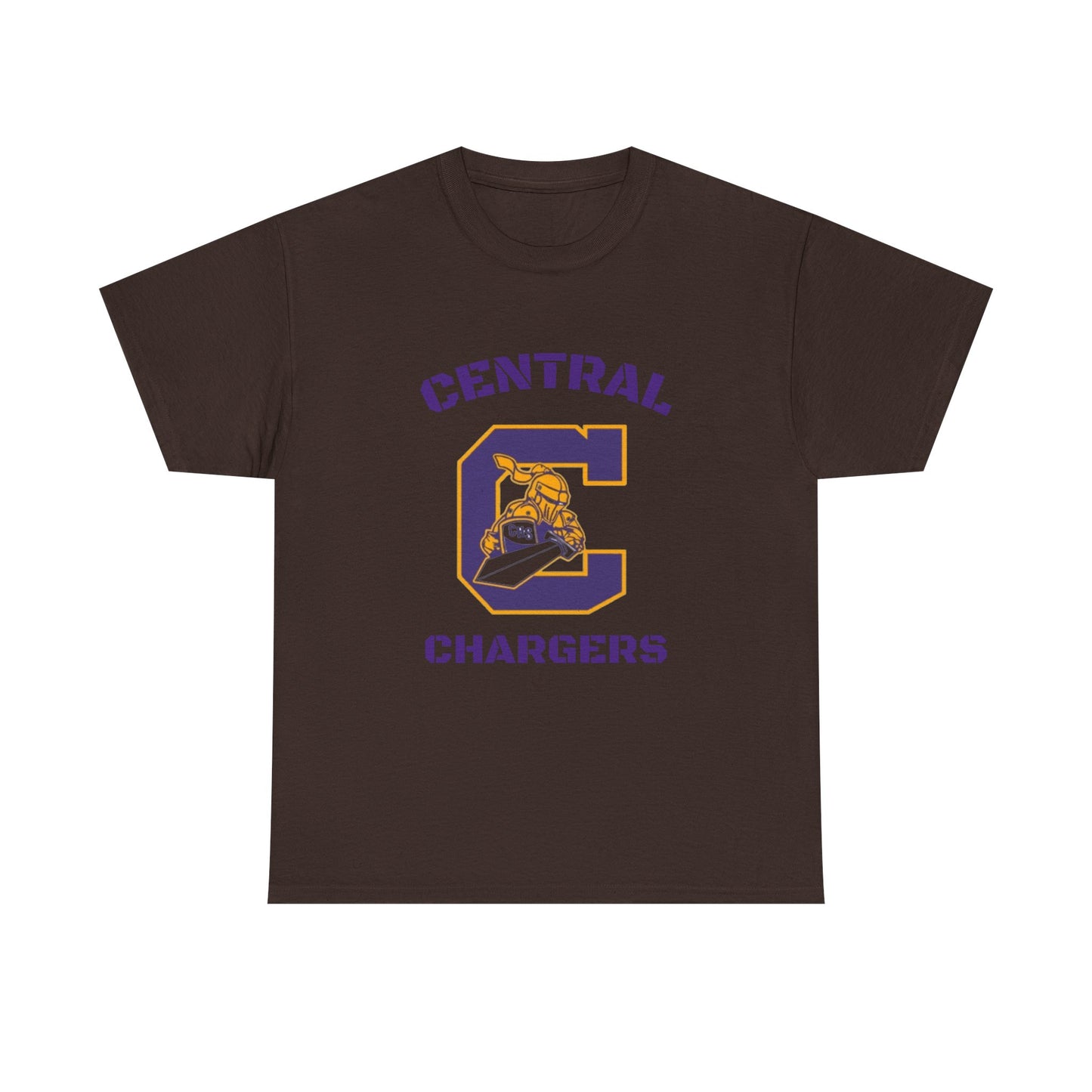 Central Chargers Unisex Heavy Cotton Tee, School Spirit Shirt, Game Day Apparel, Sports Team Merchandise, College Fan Gear