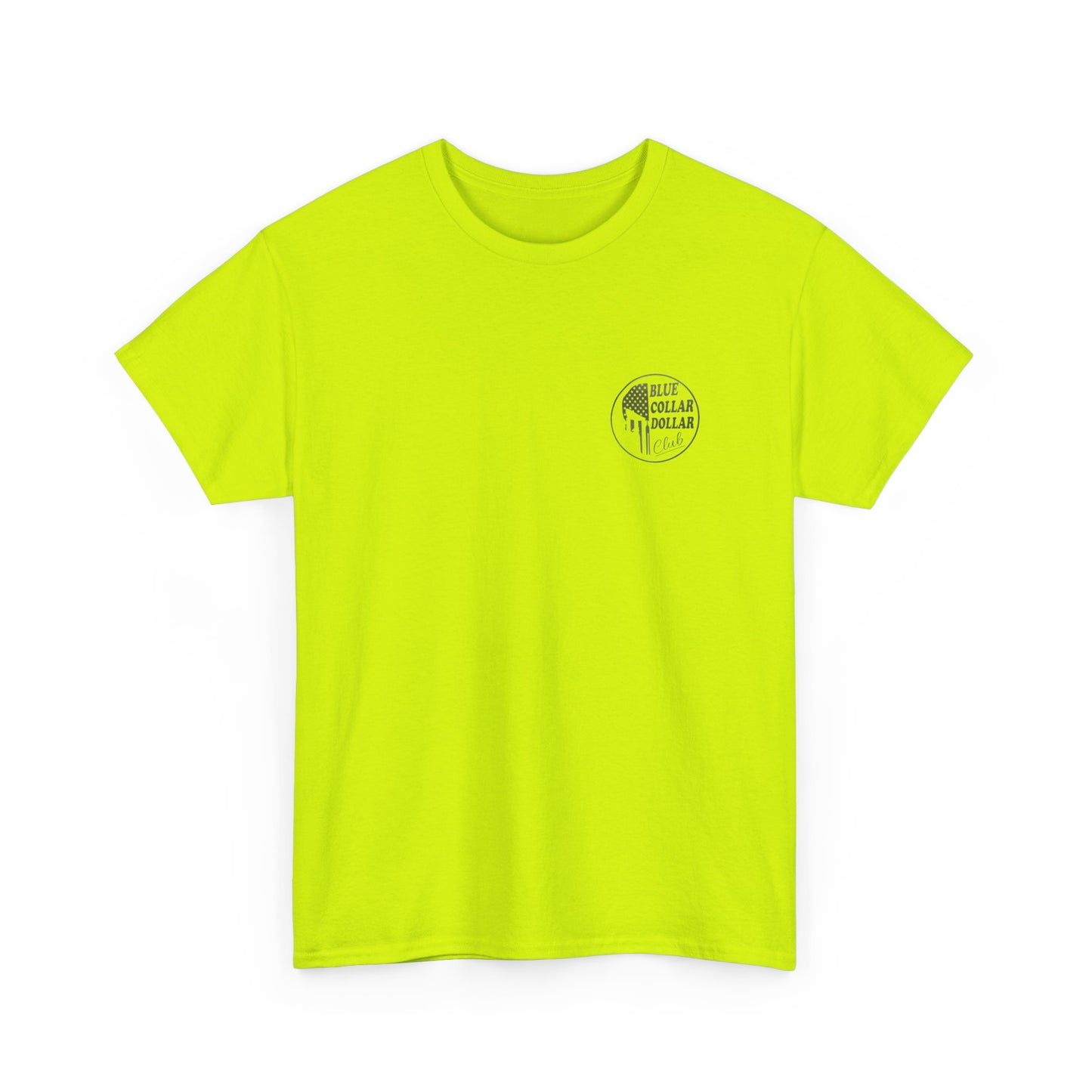 Unisex Heavy Cotton Tee - Blue Collar Dollar Club, Casual Wear, Gift for Tradespeople, Independence Day, Workwear Style