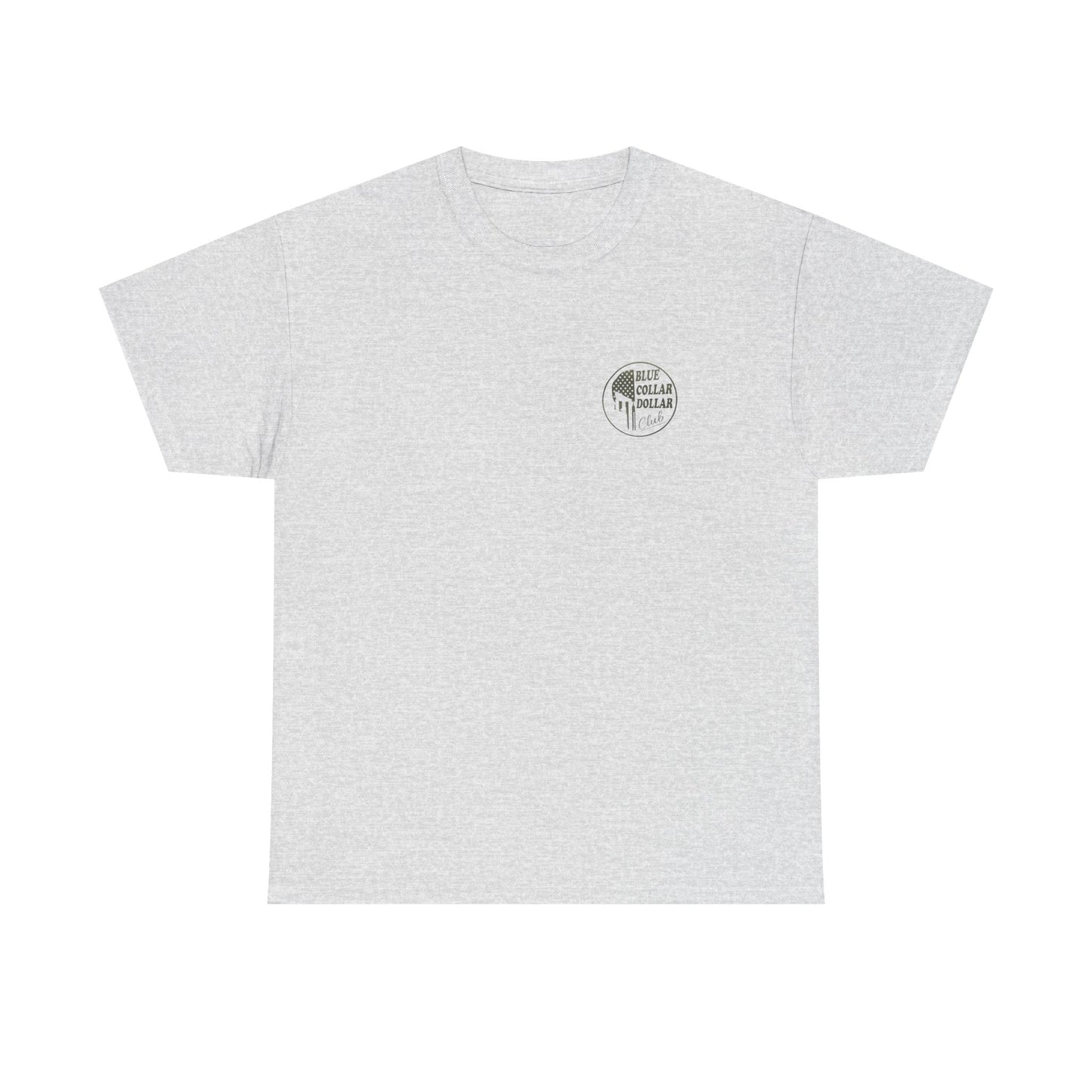 Unisex Heavy Cotton Tee - Blue Collar Dollar Club, Casual Wear, Gift for Tradespeople, Independence Day, Workwear Style