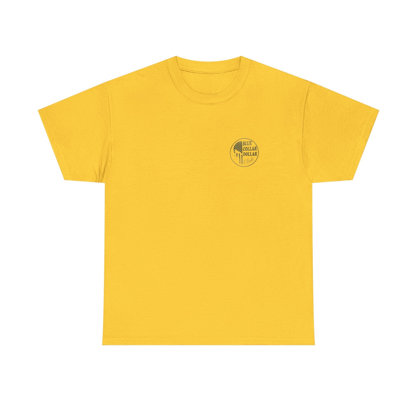 Unisex Heavy Cotton Tee - Blue Collar Dollar Club, Casual Wear, Gift for Tradespeople, Independence Day, Workwear Style