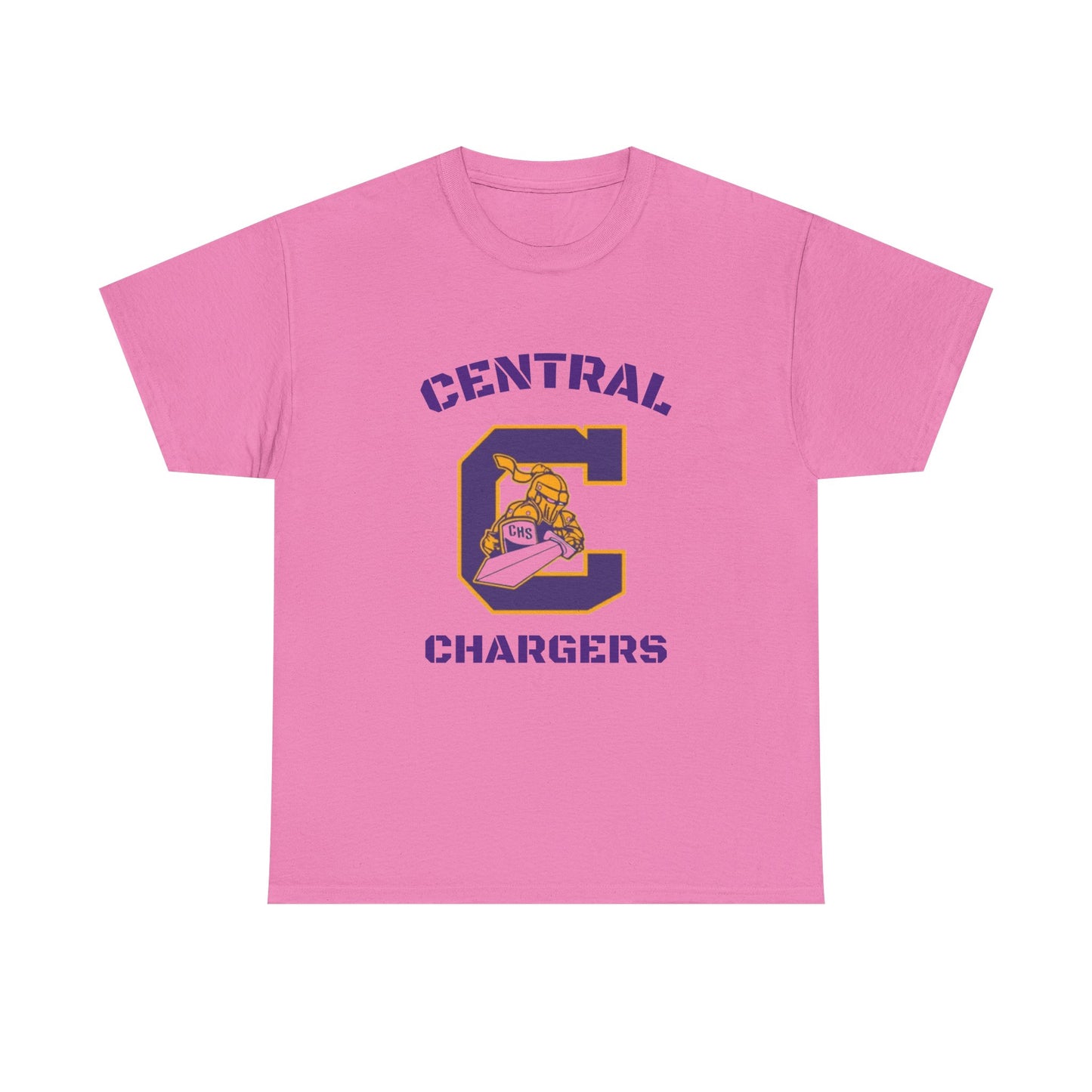 Central Chargers Unisex Heavy Cotton Tee, School Spirit Shirt, Game Day Apparel, Sports Team Merchandise, College Fan Gear