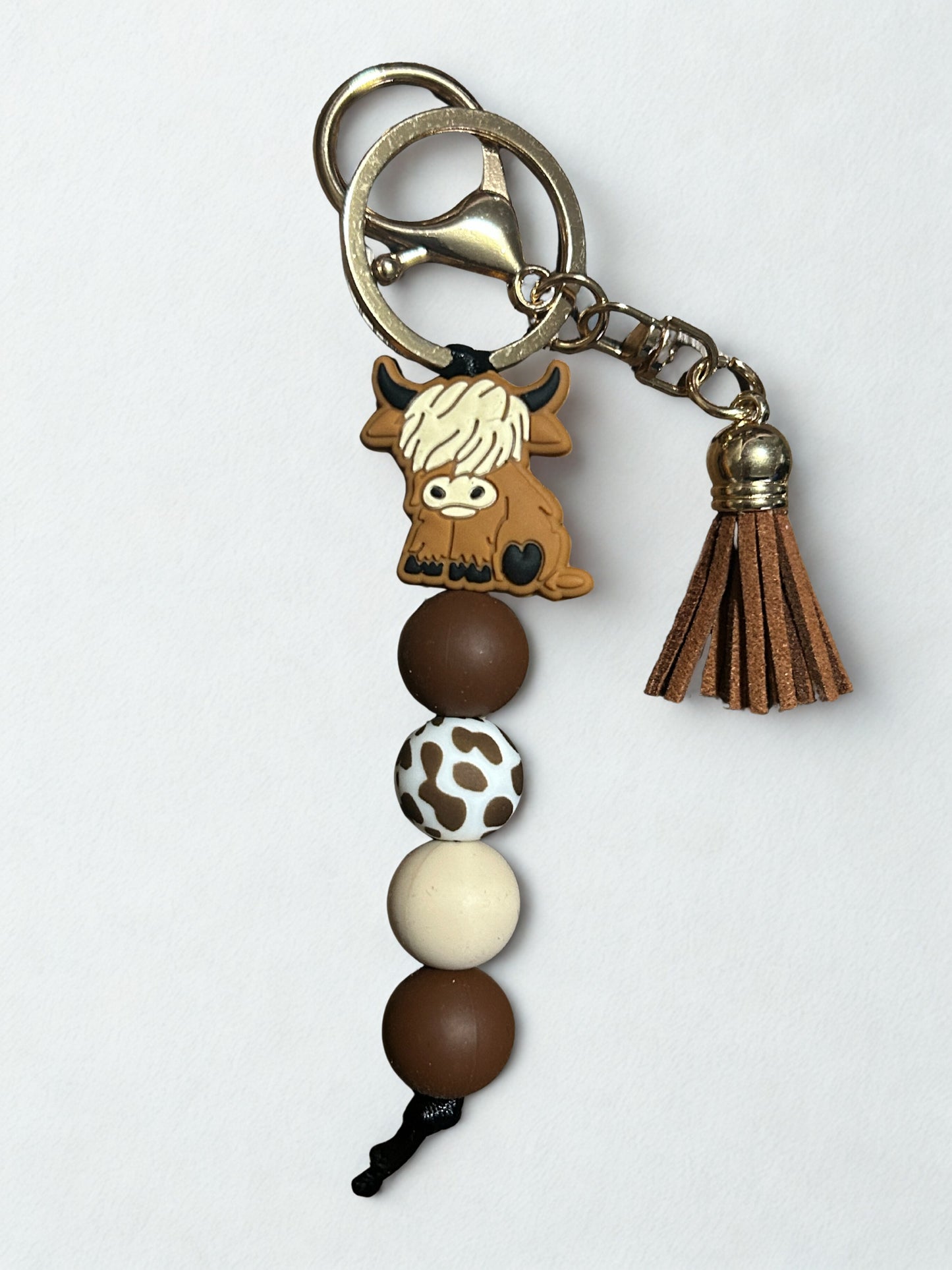 Highland Cow Keychain