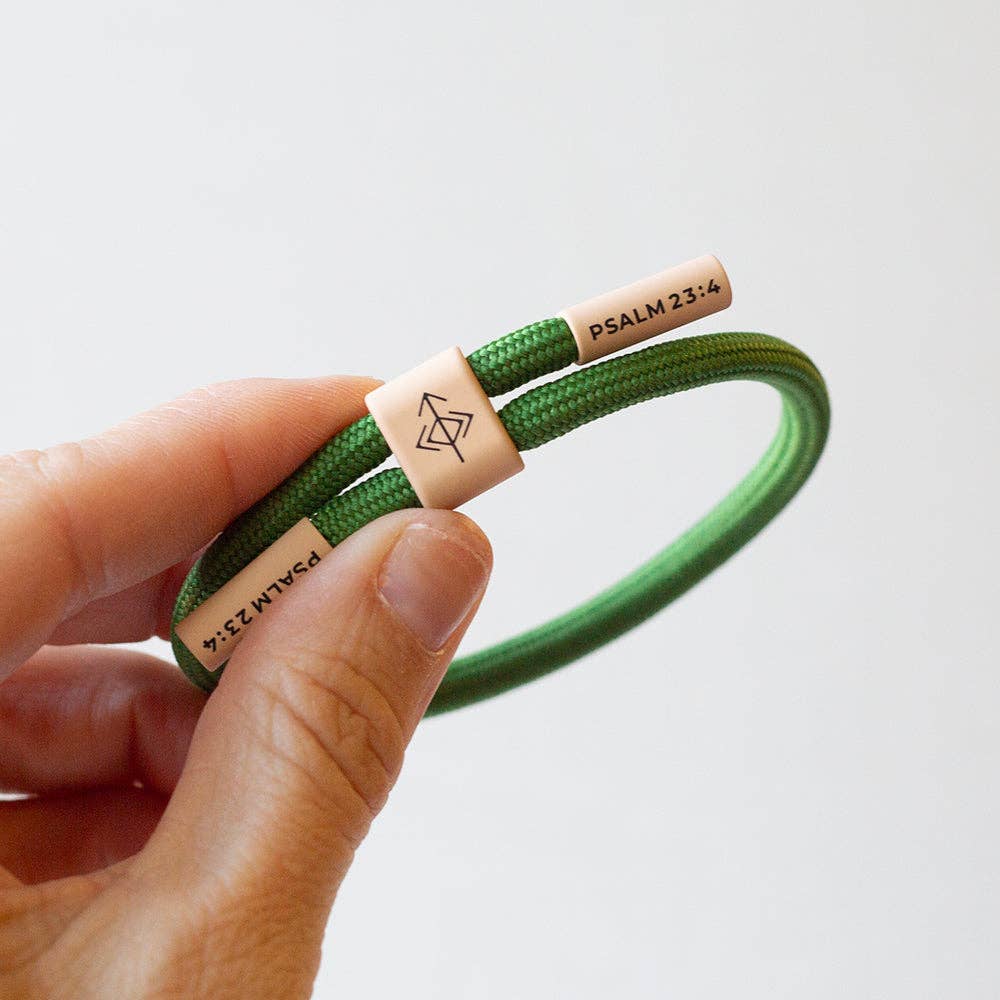 WALK IN FAITH Christian Cord Bracelet, Bible Verse Gift