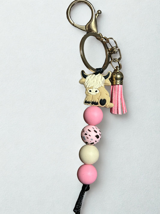 Highland Cow Keychain